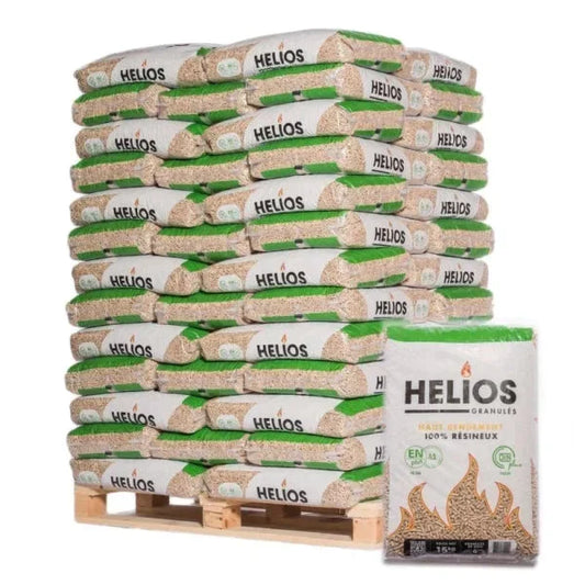 Pellets de bois Helios – Palette de 65 sacs de 15 kg